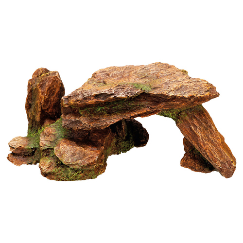 Nobby Aquariendekoration Stein mit Pflanzen, 22,5 x 13 x 9,5 cm
