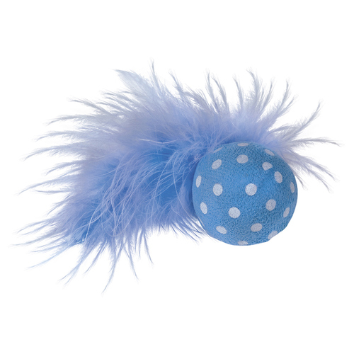 Nobby Ball mit Rassel, mit Feder