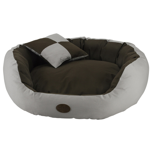 Nobby Donut mit Einstieg Lobo grau für Hunde, Durchmesser: 60 cm