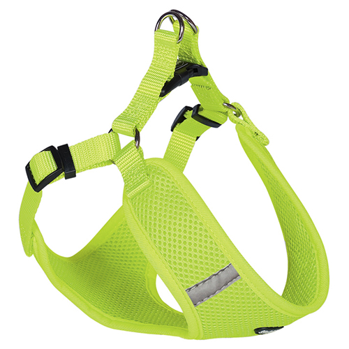 Nobby Geschirr Mesh Reflect neongelb, Bauchumfang: 28-33 cm