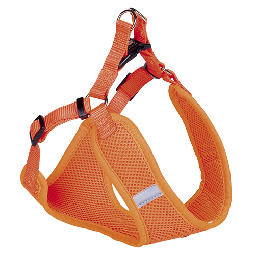Nobby Geschirr Mesh Reflect neonorange, Bauchumfang: 33-41 cm