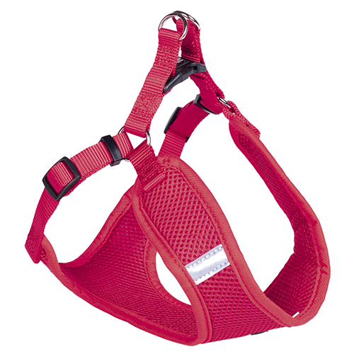 Nobby Geschirr Mesh Reflect rot, Bauchumfang: 33-41 cm