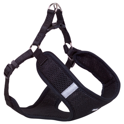 Nobby Geschirr Mesh Reflect schwarz, Größe: XS / Breite: 10 mm