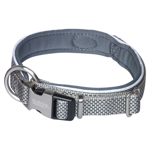 Nobby Halsband Classic Preno Royal grau, Verstellmöglichkeit: 45-55 cm