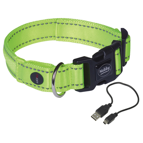 Nobby Halsband Flash Mesh neongelb, Größe: M-L Nobby Halsband Flash Mesh neongelb, Größe: M-L