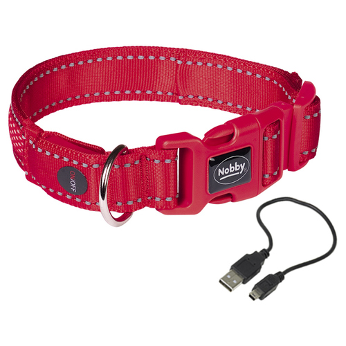 Nobby Halsband Flash Mesh rot, Größe: S-M