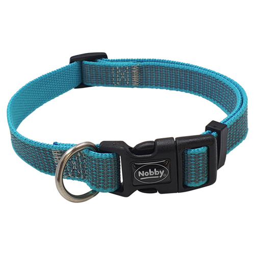 Nobby Halsband Full Reflect hellblau, Größe: S-M / Breite: 15 mm