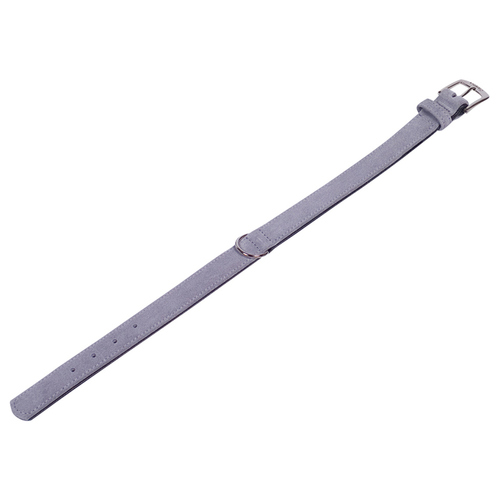 Nobby Halsband Velours grau (Plume)