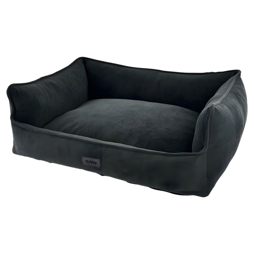Nobby Hunde Komfortbett eckig Nila dunkelgrau, Maße: 60 x 48 x 19 cm