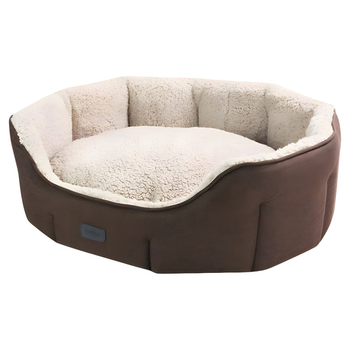 Nobby Hundebett Lica oval braun, Maße: 55 x 50 x 21 cm