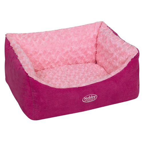 Nobby Hundebett eckig Arusha pink, Maße: 45 x 40 x 18 cm