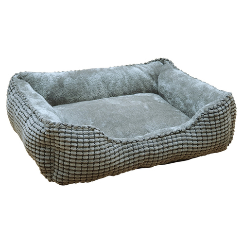 Nobby Hundebett eckig Garik dunkelgrau, Maße: 70 x 60 x 20 cm