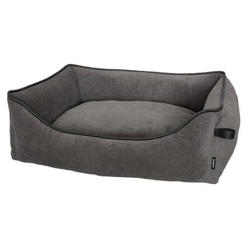 Nobby Hundebett eckig Wilco dunkelgrau, Maße: 110 x 80 x 25 cm