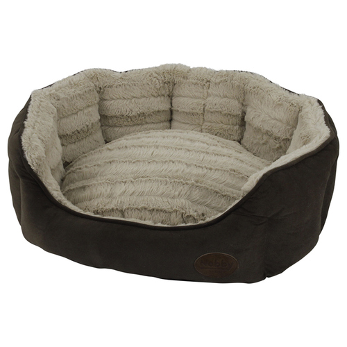 Nobby Hundebett oval Kara braun, Maße: 86 x 70 x 24 cm