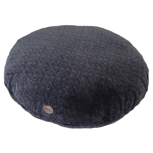 Nobby Hundekissen rund Cuddly dunkelgrau, Maße: Ø 132 cm x 20 cm