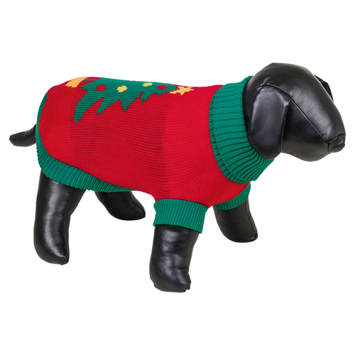 Nobby Hundepullover XMAS Tree rot/grün, Größe: 50 cm