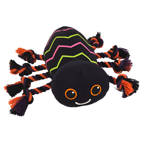 Nobby Hundespielzeug Halloween Spinne mit Seil