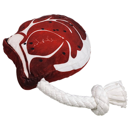 Nobby Hundespielzeug Plüsch-Steak mit Seil Nobby Hundespielzeug Plüsch-Steak mit Seil