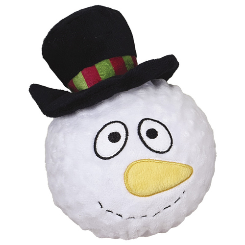 Nobby Hundespielzeug Schneemann-Plüschball