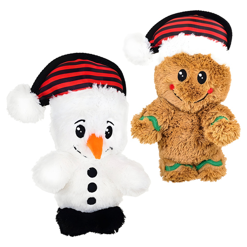 Nobby Hundespielzeug Xmas Schneeman oder Lebkuchenmann aus Plüsch Nobby Hundespielzeug Xmas Schneeman oder Lebkuchenmann aus Plüsch