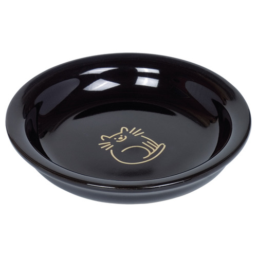 Nobby Katzen Keramik Milchschale Golden Cat schwarz
