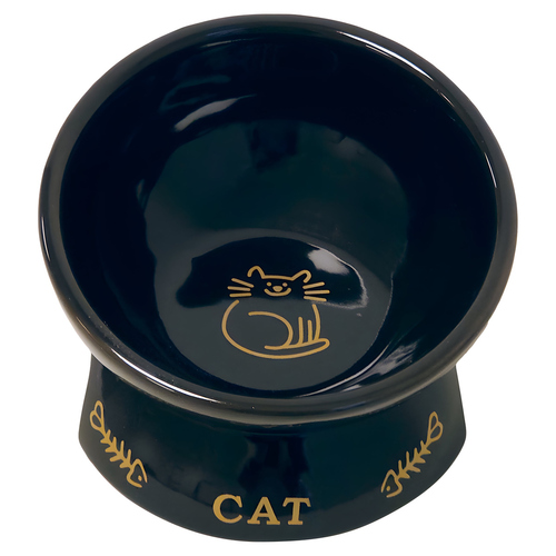 Nobby Katzen Keramik-Napf Golden Cat schwarz
