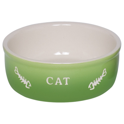 Nobby Katzen Keramik Schale Gradient grün