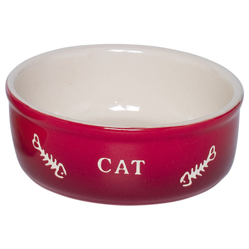 Nobby Katzen Keramik Schale Gradient rot