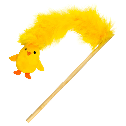 Nobby Katzenangel mit Küken und Federn und Catnip