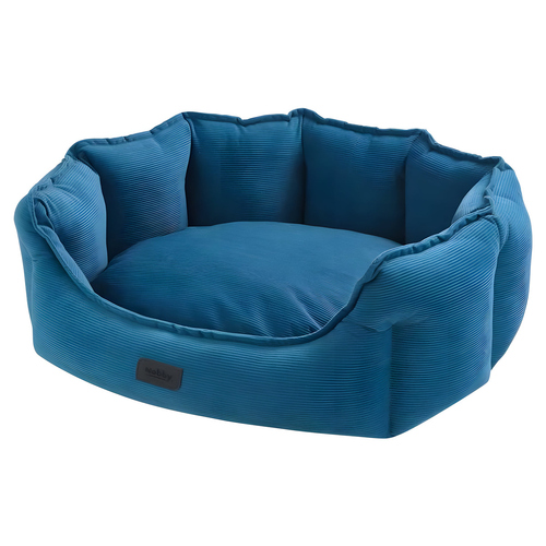 Nobby Katzenbett Cacho oval blau, Maße: 55 x 50 x 21 cm