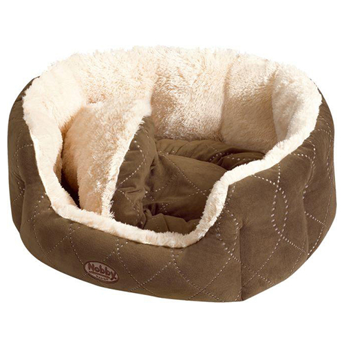 Nobby Katzenbett Ceno beige/braun, Maße: 45 x 40 x 19 cm