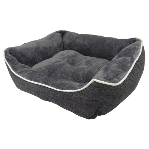 Nobby Katzenbett Classic eckig Arno grau, Maße: 73 x 59 x 18 cm