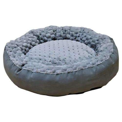 Nobby Katzenbett Donut Diamond grau, Maße: Ø 70 x 18 cm