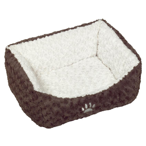 Nobby Katzenbett Neiku braun/weiß, Maße: 60 x 48 x 19 cm