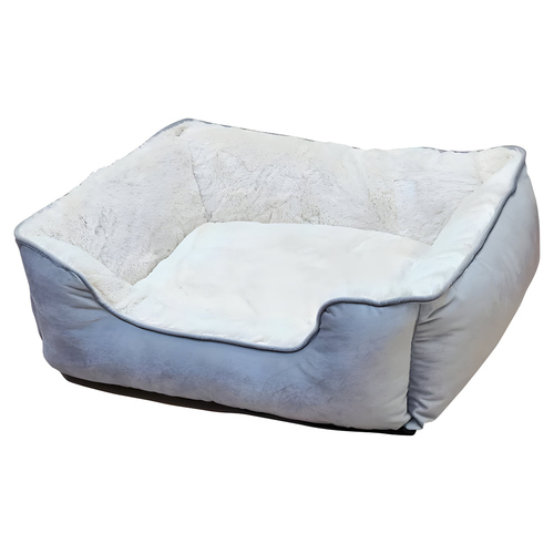 Nobby Katzenbett Tofa eckig grau/beige, Maße: 50 x 40 x 17 cm