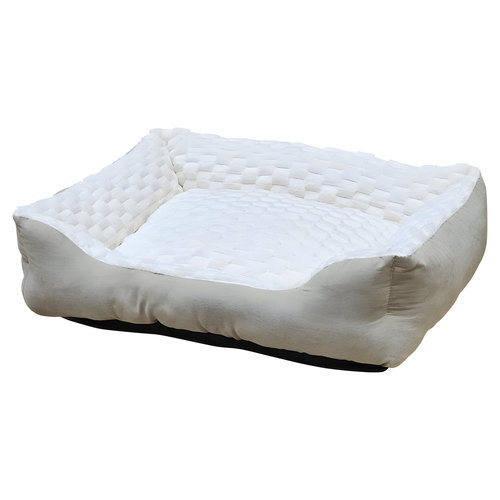 Nobby Katzenbett eckig Diamond cream, Maße: 60 x 50 x 18 cm