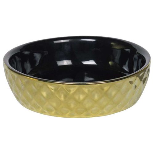 Nobby Katzennapf Keramik gold, Maße: Ø 20 x 7 cm