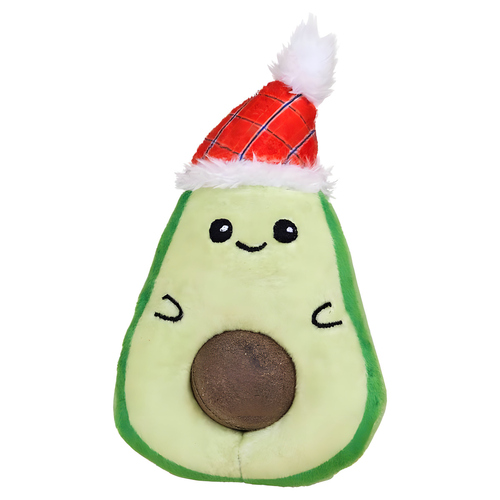 Nobby Katzenspielzeug Xmas Avocado mit Catnip Ball aus Plüsch