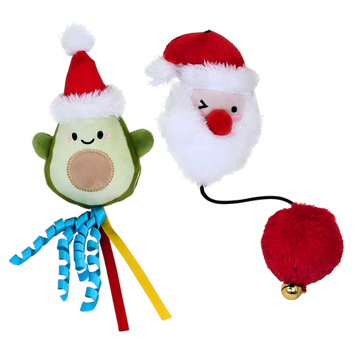 Nobby Katzenspielzeug Xmas Avocado und Santa aus Plüsch Nobby Katzenspielzeug Xmas Avocado und Santa aus Plüsch