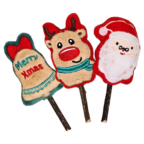 Nobby Katzenspielzeug Xmas Plüschfiguren mit Matatabistick Nobby Katzenspielzeug Xmas Plüschfiguren mit Matatabistick