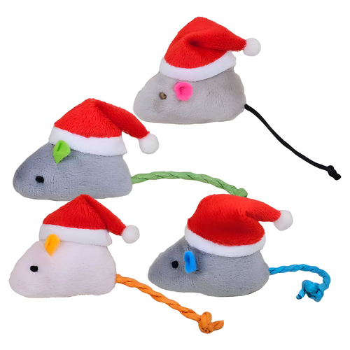 Nobby Katzenspielzeug Xmas Plüschmaus mit Catnip