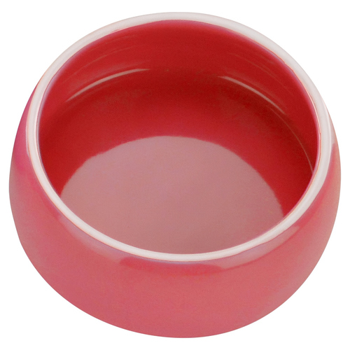 Nobby Keramik Futtertrog rot, Fassungsvermögen: 125 ml