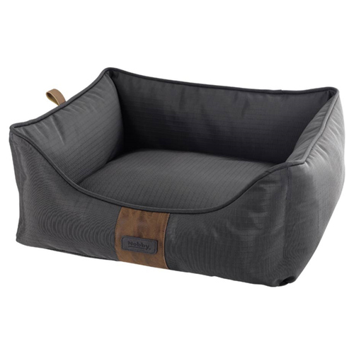 Nobby Komfortbett Zalo eckig grau, Maße: 90 x 70 x 23 cm