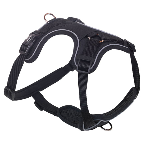 Nobby Komfortgeschirr Mailo schwarz, Größe: XL / Breite: 25 mm