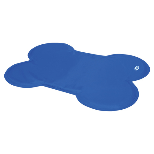 Nobby Kühlmatte Basic Bone blau für Hunde, Größe: M