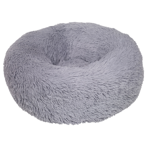Nobby Kuschelbett Donut Classic Esla grau für Hunde, Maße: Ø 50 x 20 cm