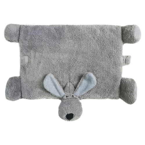 Nobby Kuschelmatte Doggy eckig grau, Maße: 90 x 60 cm