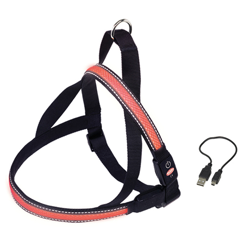 Nobby Norweger Geschirr Flash Mesh rot, Größe: XL / Breite: 38 mm