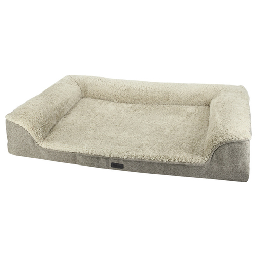 Nobby Orthopädisches Komfortsofa eckig Calbu beige, Maße: 120 x 80 x 7/20 cm