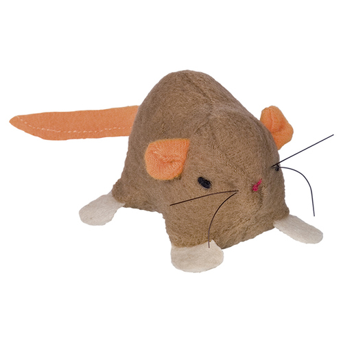 Nobby Plüsch Maus mit Catnip hellbraun